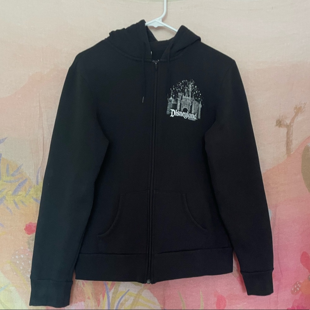 Disneyland Icon Black Zip Up Hoodie